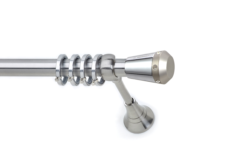 Anartisi - ΣΗΜΑΝΤΙΚΟ: Σε περίπτωση διαφοράς τιμής από το κατάστημα ισχύει παντα και μόνο η τιμή του καταστήματος Anartisi Κουρτινόξυλο Φ25 Νίκελ Σατινέ S5